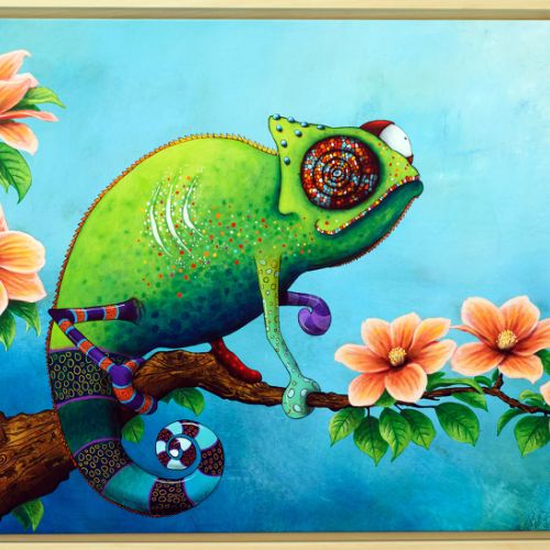 Caméléon aux Trois Moucherons - 2026 - 90x150 cm