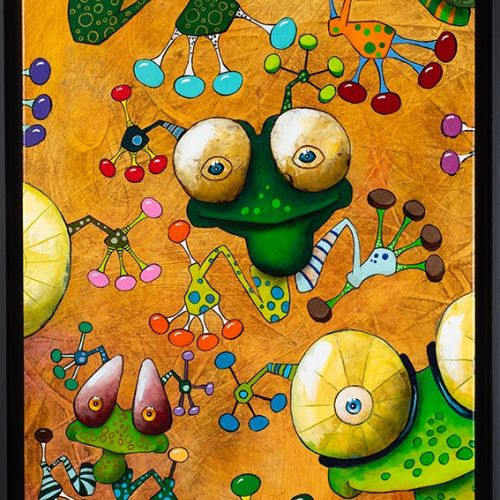 Frog Rain 3 - 2024 - 140x50 cm