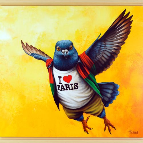 I Love Paris - 2025 - 90x80 cm