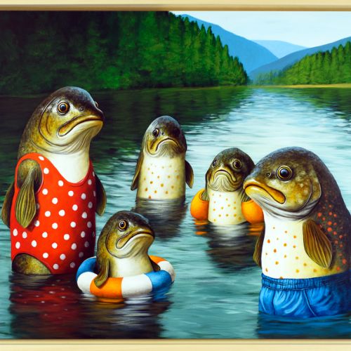 La Baignade au Lac - 2025 - 100x130 cm
