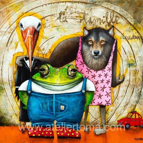 La Famille Deudeuche - 2023 - 100x110 cm