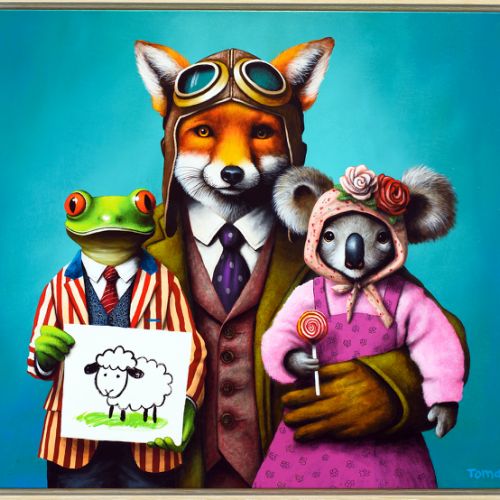 Le Renard de Saint-Exupéry - 2025 - 90x100 cm