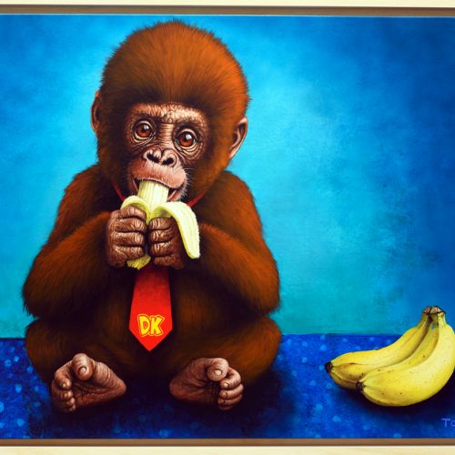 Little Donkey Kong - 2026 - 90x110 cm