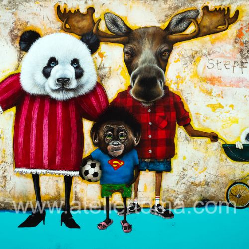 Stepfamily 1 - 2023 - 110x150 cm