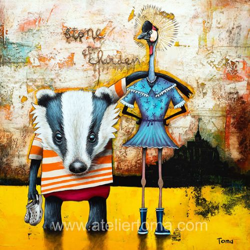 Stone et Charden - 2023 - 100x100 cm