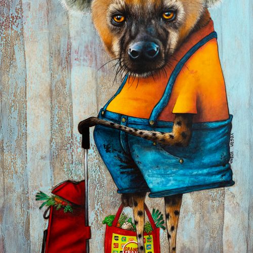 Vegan Hyena - 2023 - 100x60 cm
