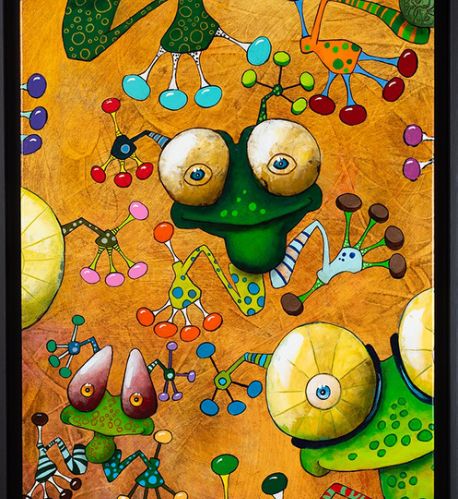 Frog Rain 3 - 2024 - 140x50 cm