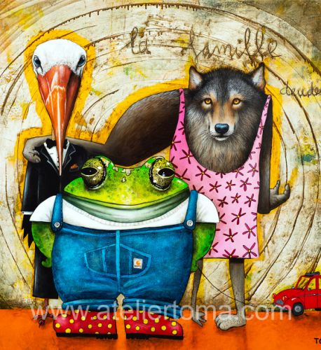 La Famille Deudeuche - 2023 - 100x110 cm