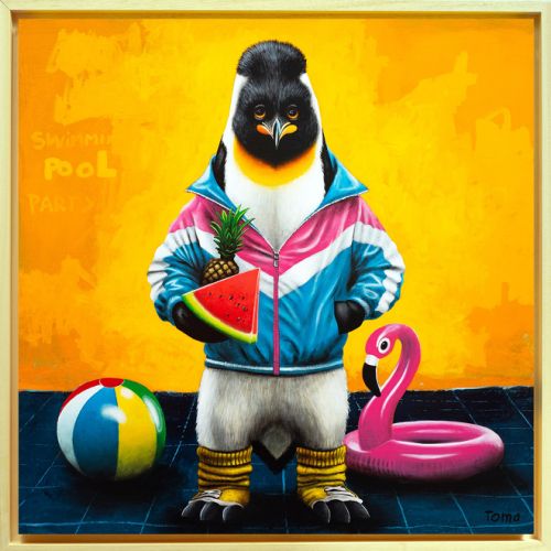 Swimming Pool Party - 2025 - 90x90 cm